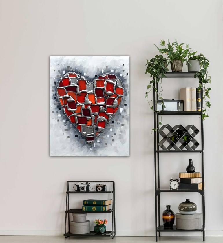 Original Abstract Love Painting by Amanda Dagg