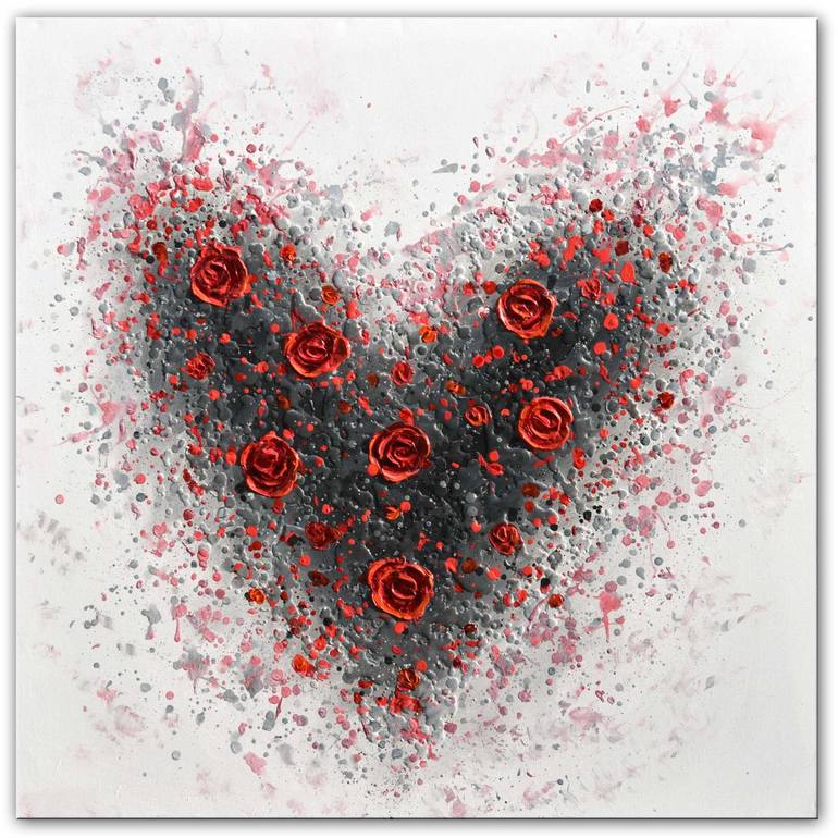 Original Abstract Love Painting by Amanda Dagg