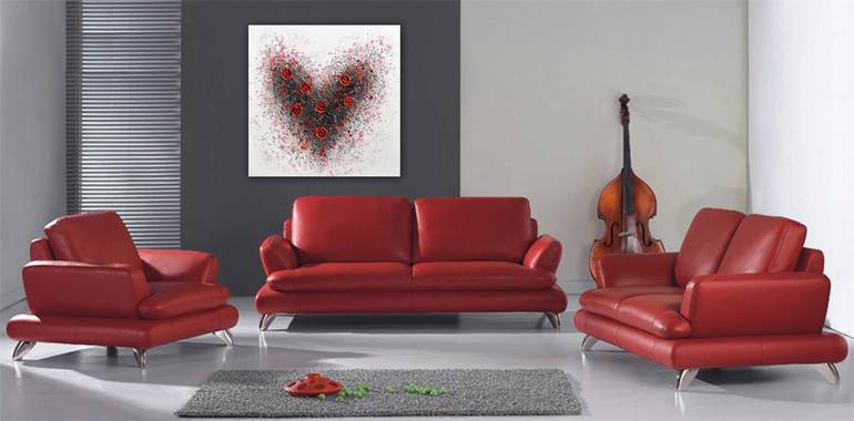 Original Abstract Love Painting by Amanda Dagg