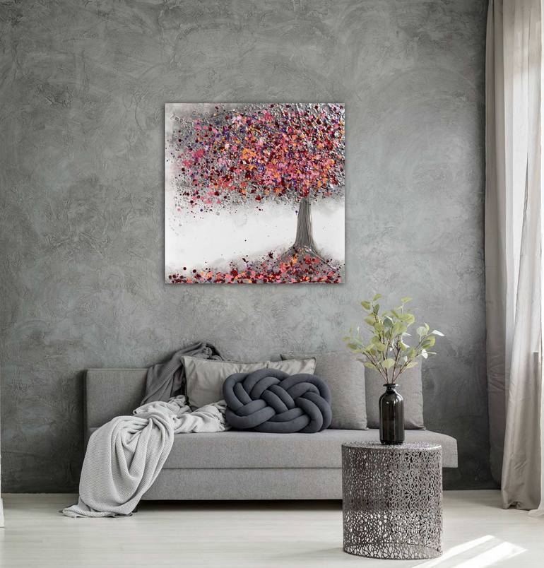 Original Abstract Tree Painting by Amanda Dagg