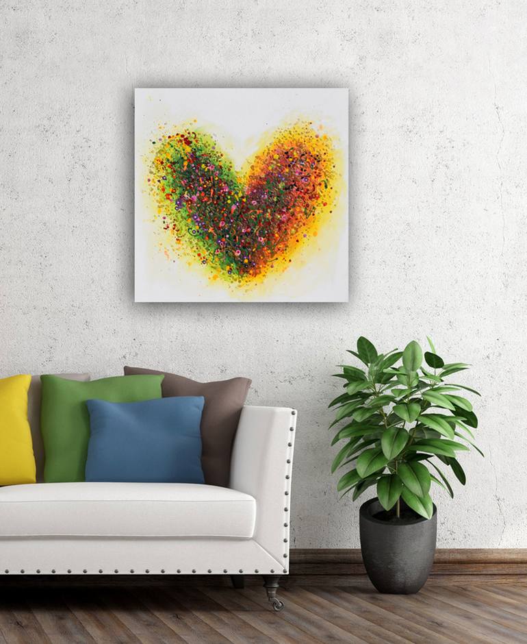 Original Abstract Love Painting by Amanda Dagg