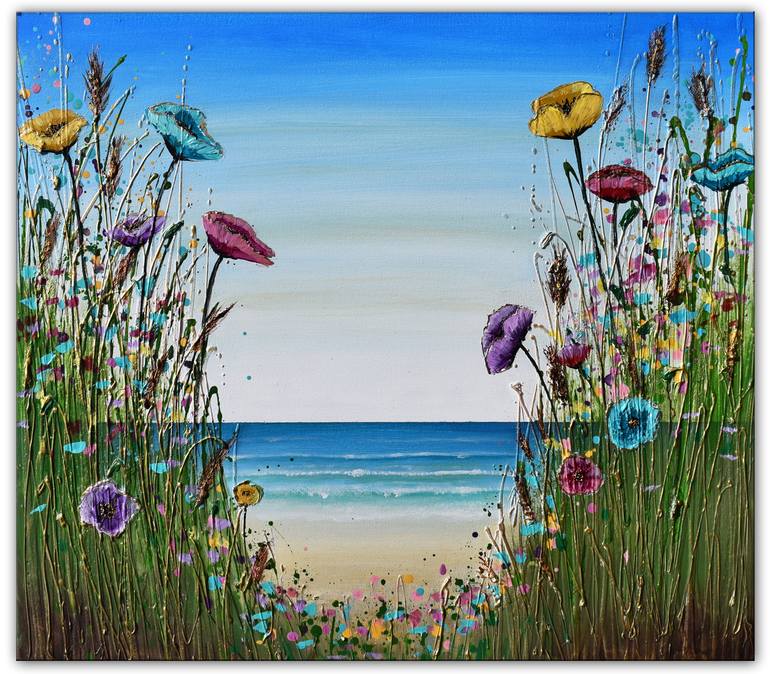 Original Expressionism Seascape Painting by Amanda Dagg