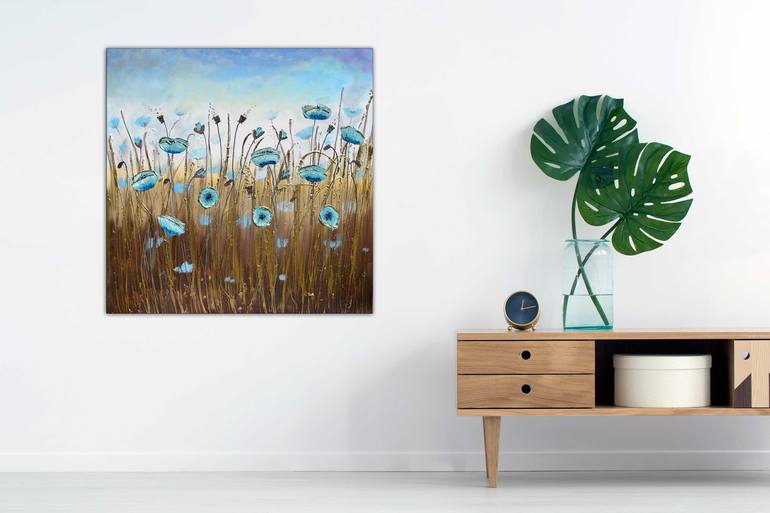 Original Expressionism Floral Painting by Amanda Dagg