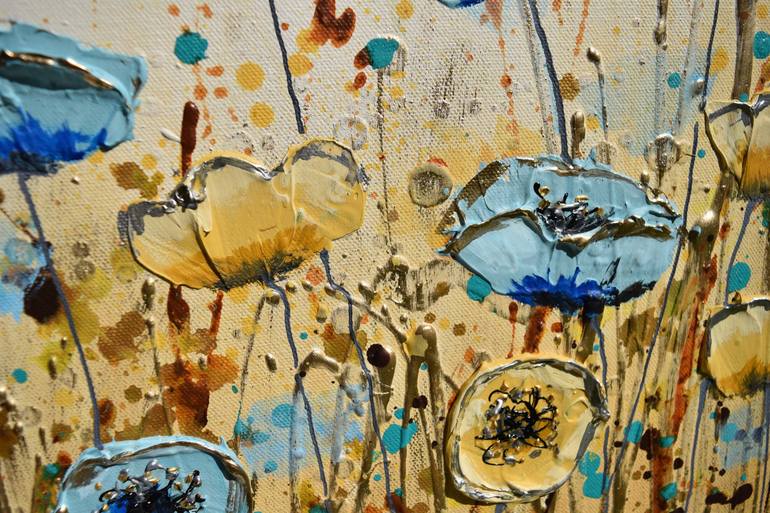 Original Expressionism Floral Painting by Amanda Dagg