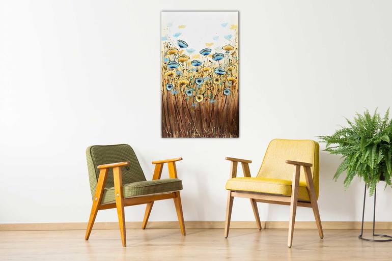 Original Expressionism Floral Painting by Amanda Dagg