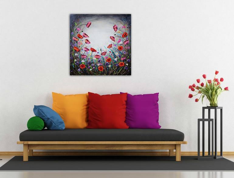 Original Expressionism Floral Painting by Amanda Dagg