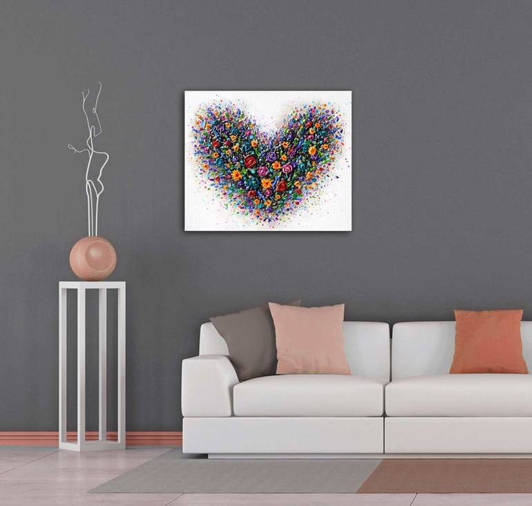 Original Abstract Love Painting by Amanda Dagg