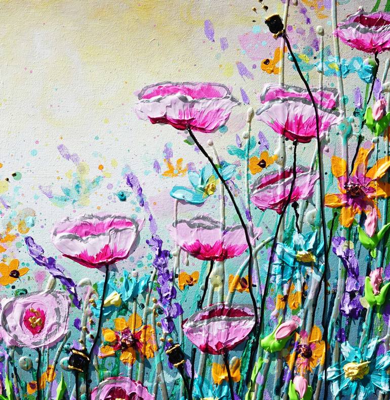 Original Expressionism Floral Painting by Amanda Dagg