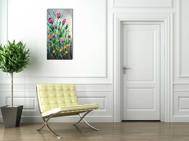 Original Expressionism Floral Painting by Amanda Dagg