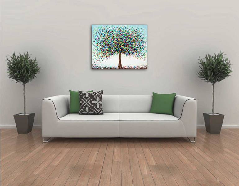 Original Abstract Expressionism Tree Painting by Amanda Dagg