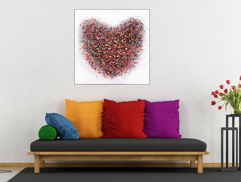 Original Abstract Love Painting by Amanda Dagg