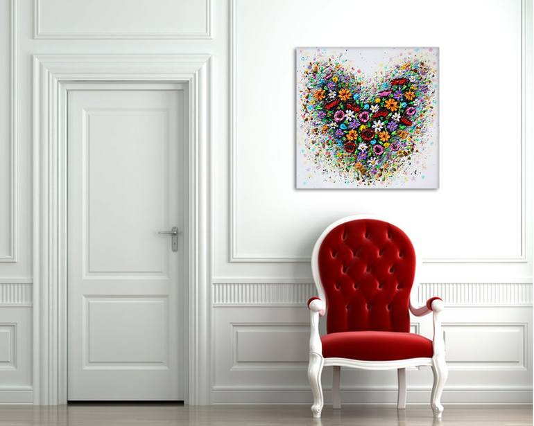 Original Abstract Love Painting by Amanda Dagg