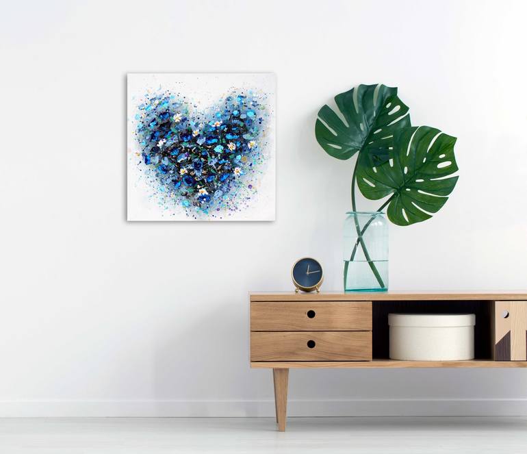 Original Abstract Expressionism Love Painting by Amanda Dagg