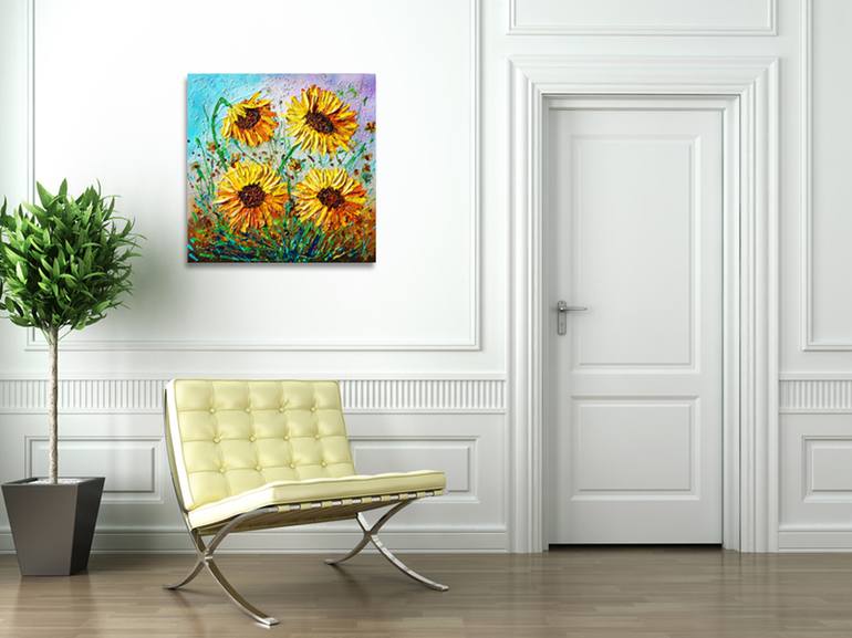 Original Expressionism Floral Painting by Amanda Dagg