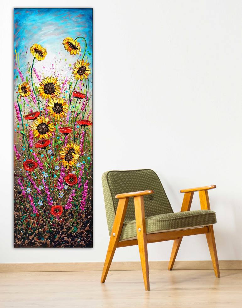 Original Expressionism Floral Painting by Amanda Dagg