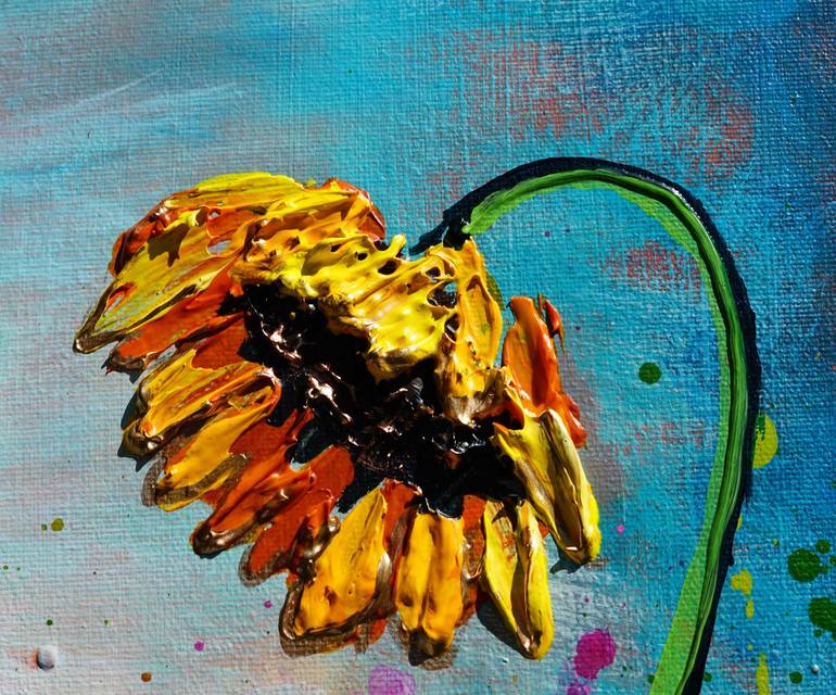 Original Expressionism Floral Painting by Amanda Dagg