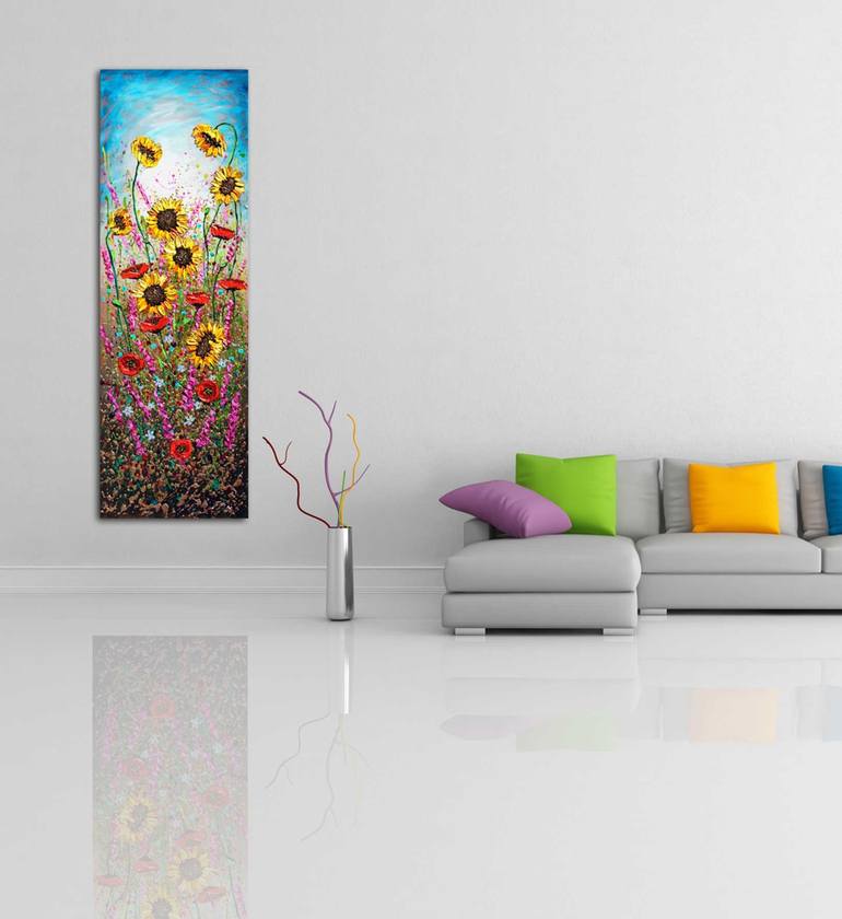 Original Expressionism Floral Painting by Amanda Dagg