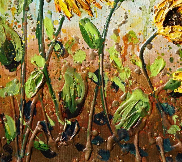 Original Expressionism Garden Painting by Amanda Dagg