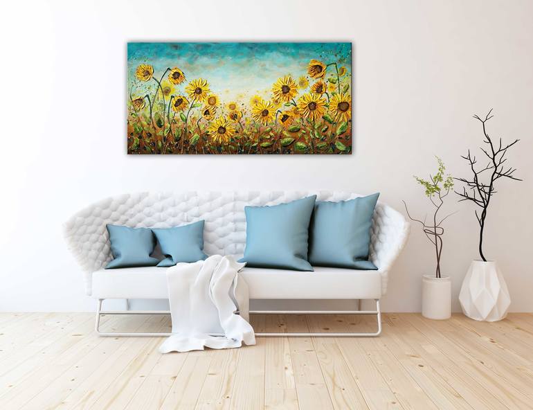 Original Expressionism Garden Painting by Amanda Dagg