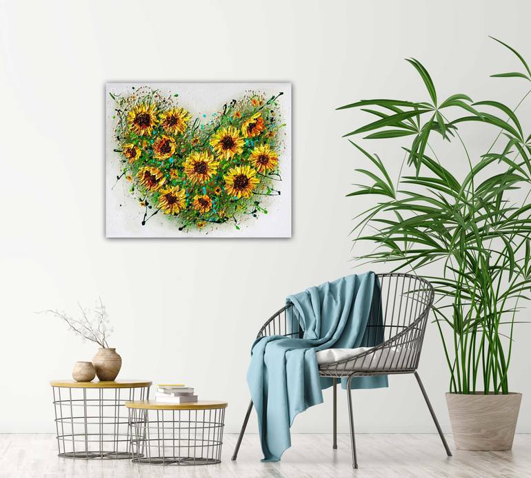 Original Abstract Expressionism Floral Painting by Amanda Dagg