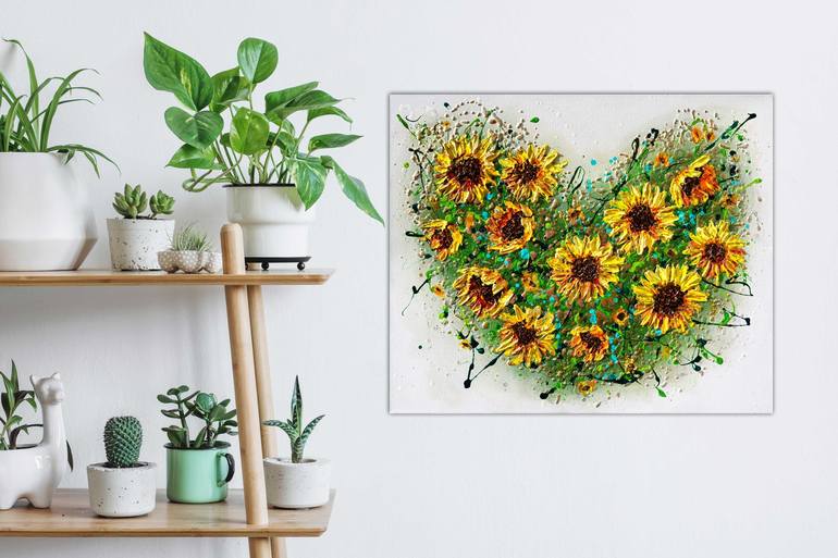 Original Abstract Expressionism Floral Painting by Amanda Dagg