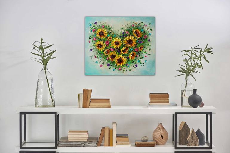 Original Abstract Expressionism Floral Painting by Amanda Dagg