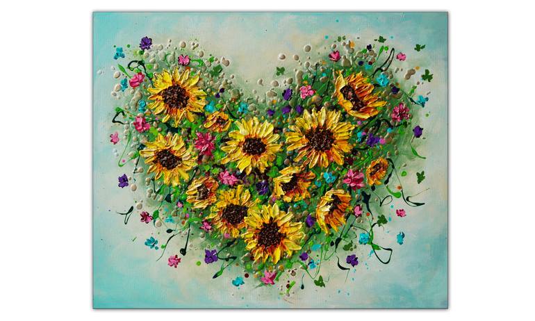 Original Abstract Expressionism Floral Painting by Amanda Dagg