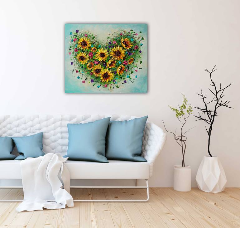 Original Abstract Expressionism Floral Painting by Amanda Dagg