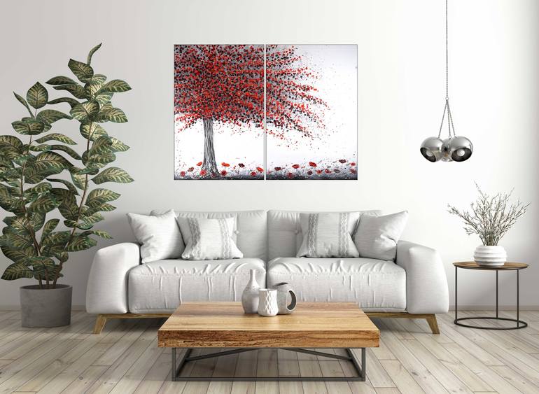 Original Expressionism Tree Painting by Amanda Dagg