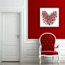 Love Blooms heart poppy red Painting by Amanda Dagg