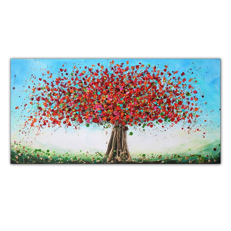 Original Abstract Expressionism Tree Painting by Amanda Dagg