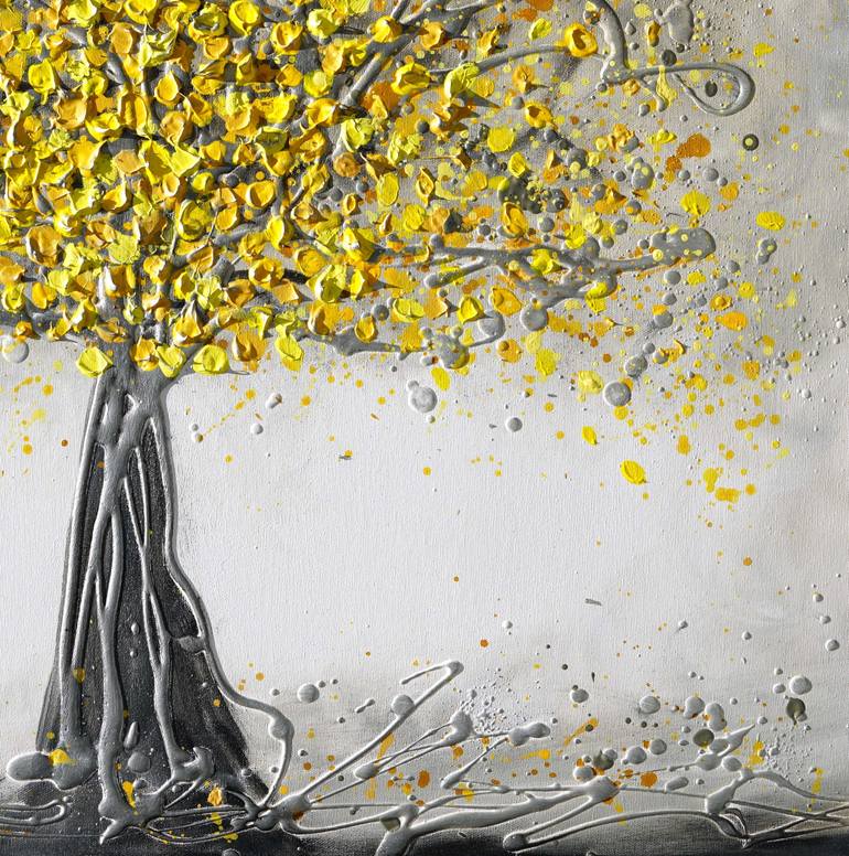 Original Abstract Expressionism Tree Painting by Amanda Dagg