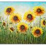 Sunflowers Basking in the Sun Painting by Amanda Dagg