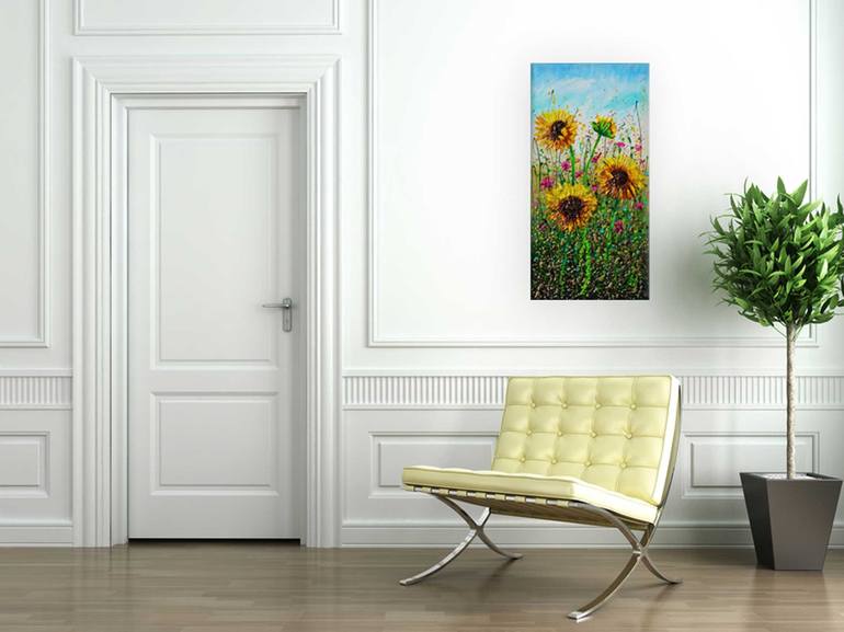 Original Expressionism Floral Painting by Amanda Dagg