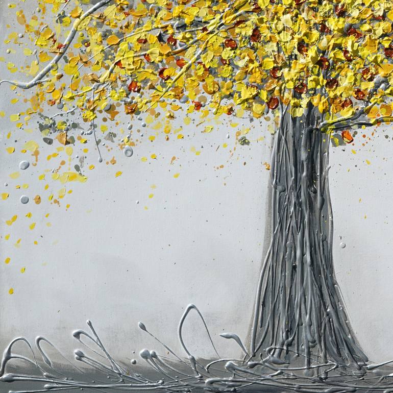 Original Abstract Expressionism Tree Painting by Amanda Dagg