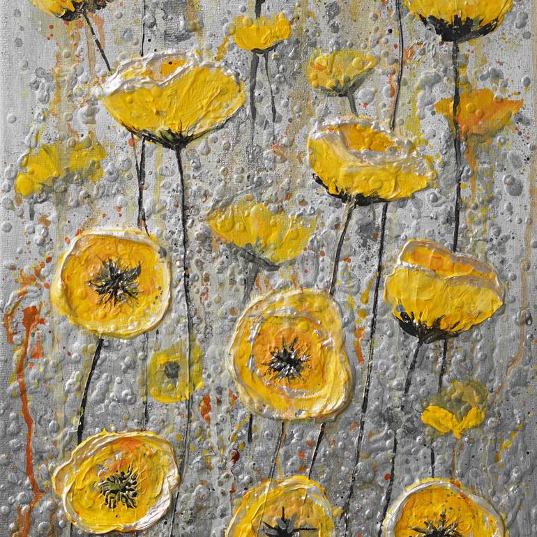 Original Expressionism Floral Painting by Amanda Dagg