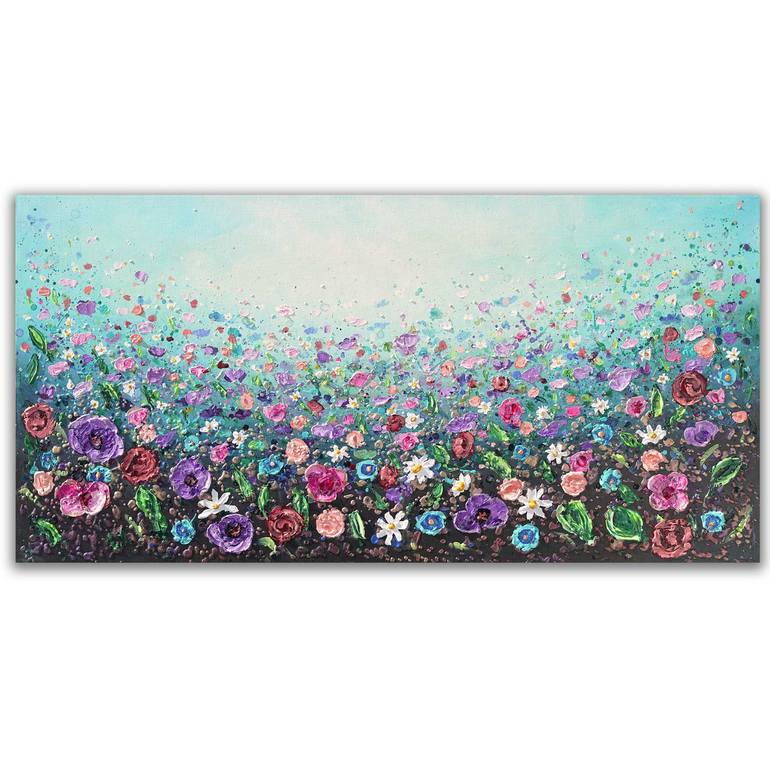 Original Expressionism Floral Painting by Amanda Dagg