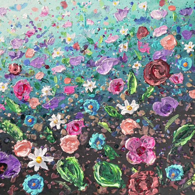 Original Expressionism Floral Painting by Amanda Dagg