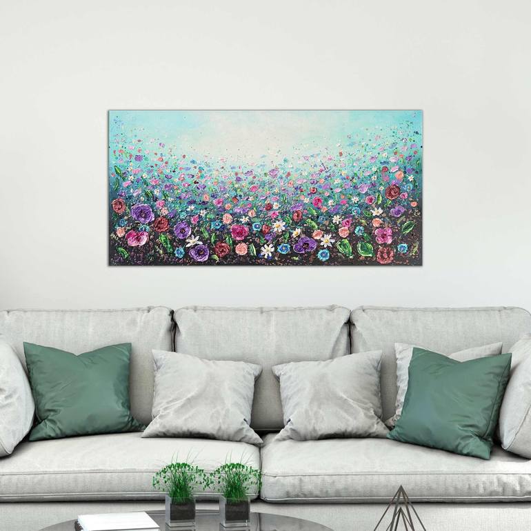 Original Expressionism Floral Painting by Amanda Dagg