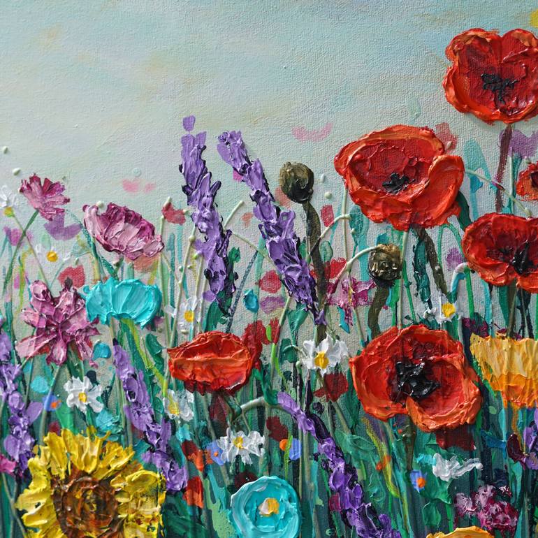 Original Expressionism Floral Painting by Amanda Dagg