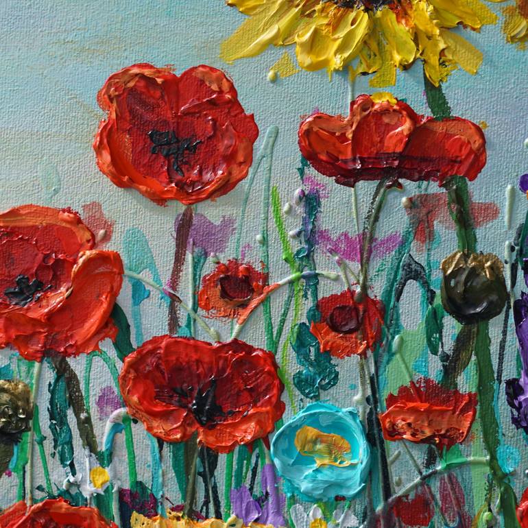 Original Expressionism Floral Painting by Amanda Dagg