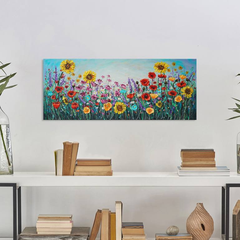 Original Expressionism Floral Painting by Amanda Dagg