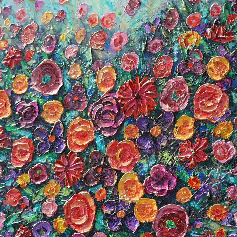 Original Expressionism Floral Painting by Amanda Dagg