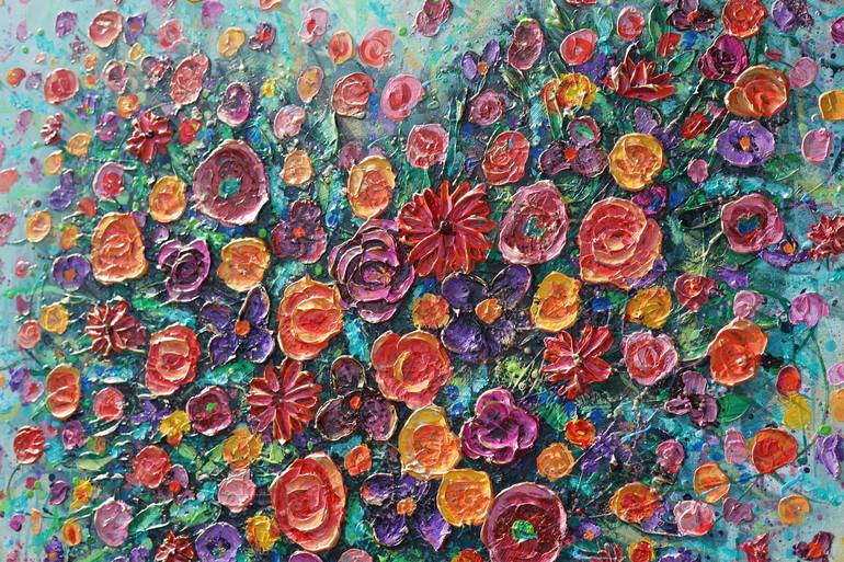 Original Expressionism Floral Painting by Amanda Dagg