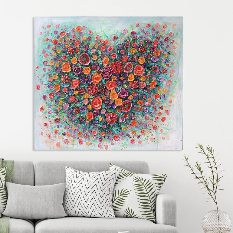 Original Expressionism Floral Painting by Amanda Dagg