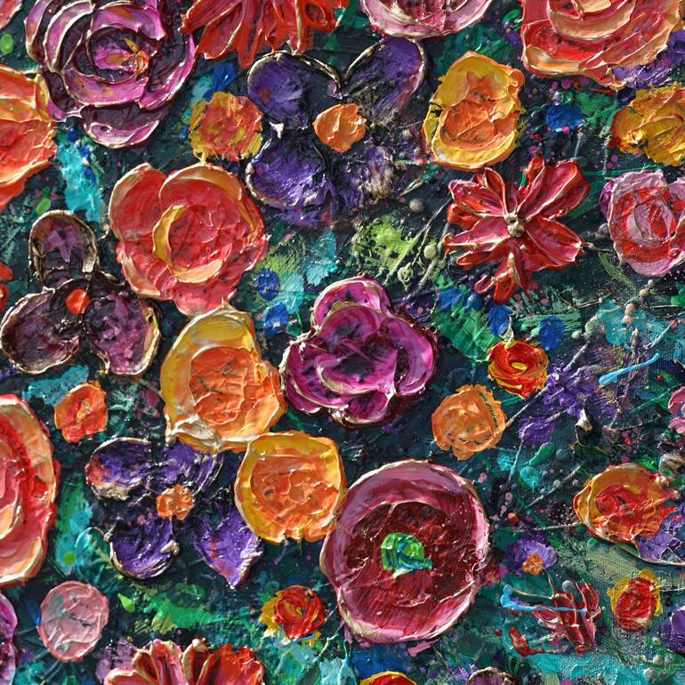 Original Expressionism Floral Painting by Amanda Dagg