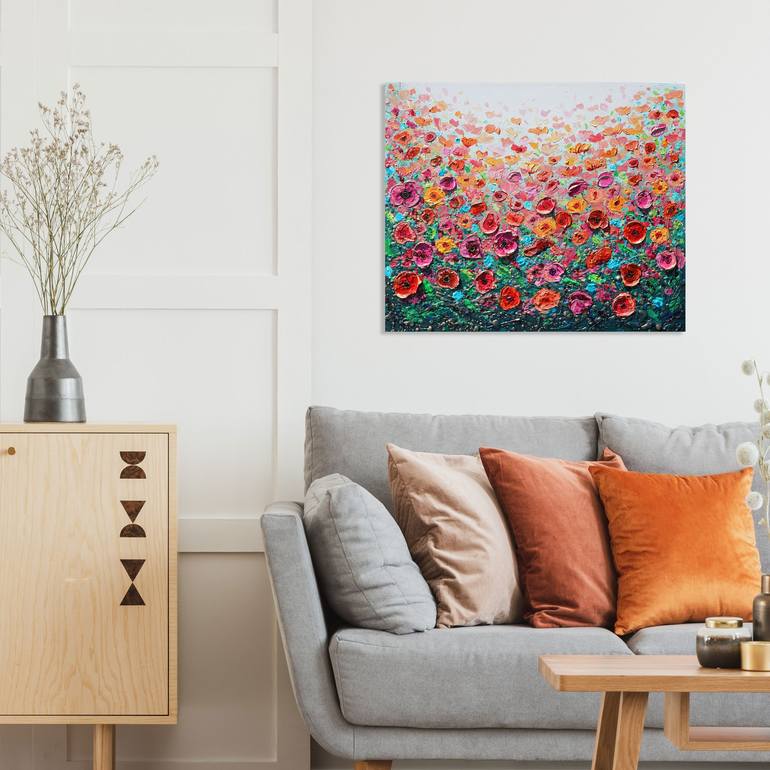 Original Impressionism Floral Painting by Amanda Dagg