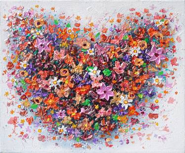 Saatchi Art Artist Amanda Dagg; Paintings, “Floral Heart” #art