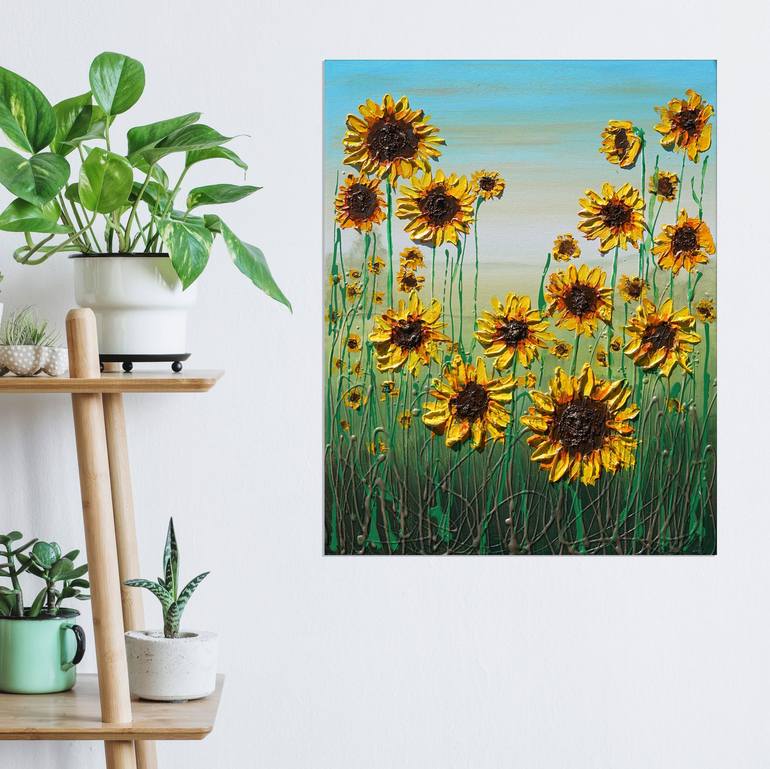 Original Impressionism Floral Painting by Amanda Dagg