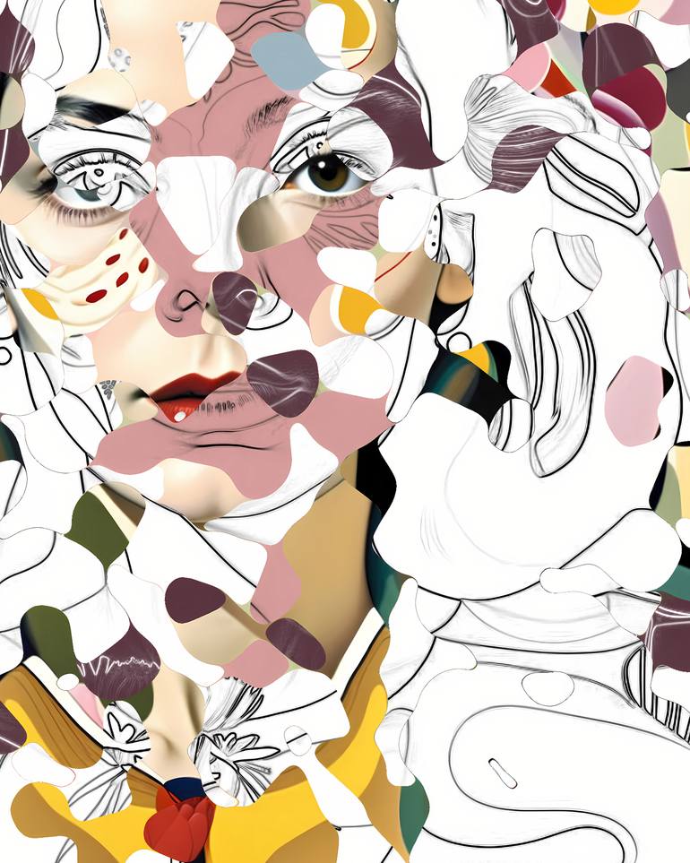 Original Abstract People Digital by Charles Graef